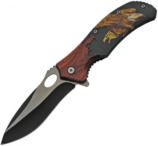 China Made Wildlife Linerlock Eagle A-O knives CN300496EG