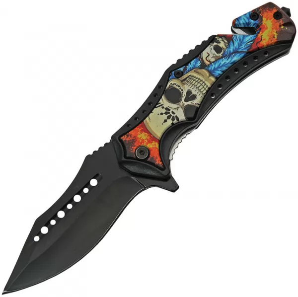 Rite Edge Sugar Skull Linerlock A-O knives CN300499