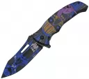 China Made Cat Eye Linerlock Blue - CN300503BL