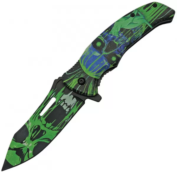 China Made Cat Eye Linerlock Green knives CN300503GN