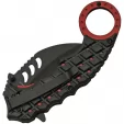 China Made Red Shrub Karambit Linerlock knives CN300506