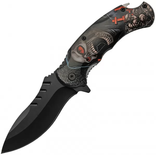 China Made Skull Linerlock knives CN300507