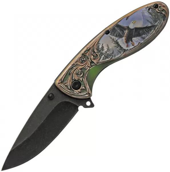 China Made Wildlife Linerlock Eagle knives CN300508EG