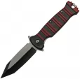 China Made Stripe Linerlock A/O Red - CN300510RD