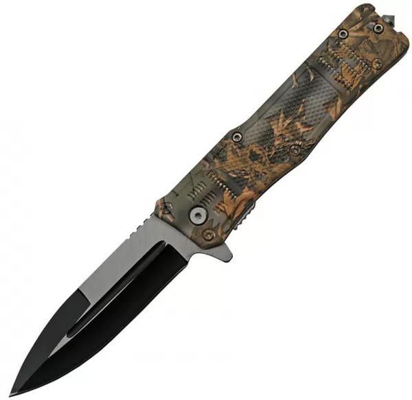 China Made Camo Linerlock A-O knives CN300513CM