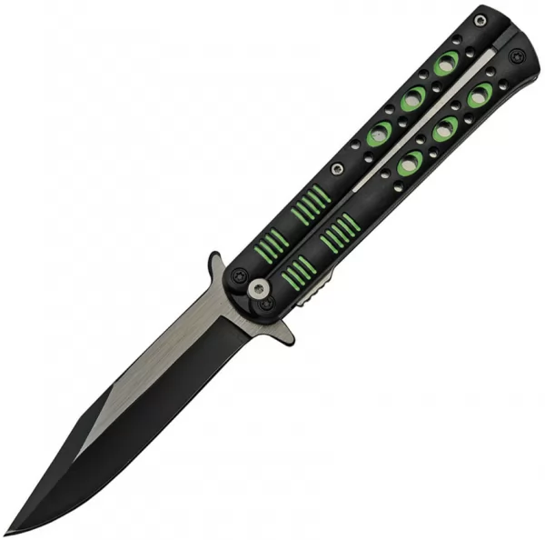 China Made Fly Linerlock A-O Green knives CN300514GN