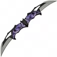 China Made Bat Double Linerlock Purple - CN300516