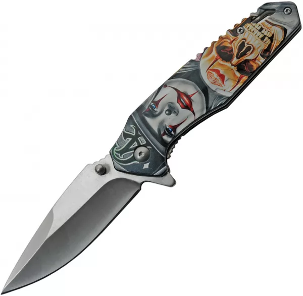 China Made Skull Linerlock knives CN300518