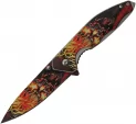 China Made Flame Skull Linerlock - CN300519