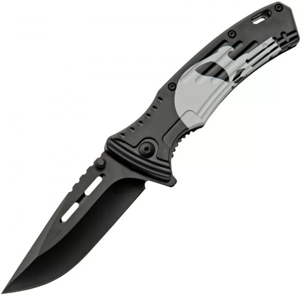 China Made Punisher Skull Linerlock A-O knives CN300531