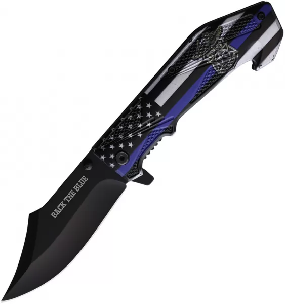 Rite Edge Back The Blue Linerlock A-O knives CN300532