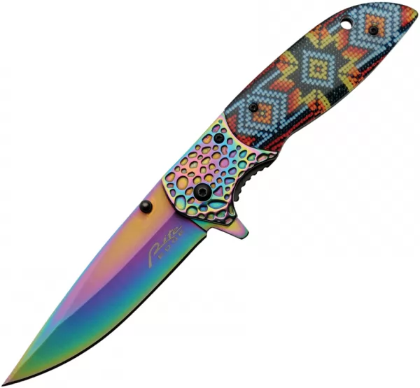 Rite Edge Native Beads Linerlock A-O knives CN300534