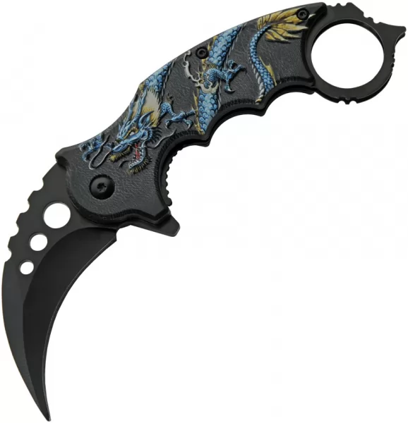 Rite Edge Dragon Linerlock A-O Blue knives CN300539BL