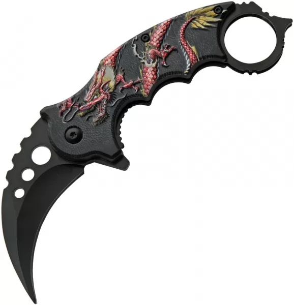 Rite Edge Dragon Linerlock A-O Red knives CN300539RD