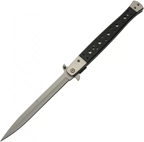 China Made Long Stiletto Linerlock Silver knives CN300540SL