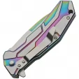 Rite Edge Rainbow Raider Linerlock A-O knives CN300541RB
