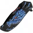 Rite Edge Linerlock Blue Wolf knives CN300548BL