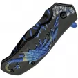 Rite Edge Dragon Flame Linerlock A-O knives CN300549BL