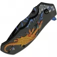 Rite Edge Dragon Flame Linerlock A-O knives CN300549GD
