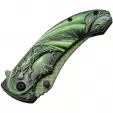 Rite Edge Dragon Scale Linerlock A-O knives CN300551GN
