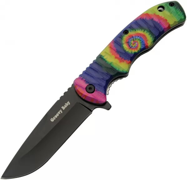 Rite Edge Tie Dye Linerlock A-O knives CN300558B