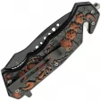 Rite Edge Scorpion Linerlock Orange A-O knives CN300563