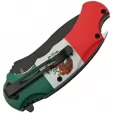 China Made Mexican Flag Linerlock A-O knives CN300567MX
