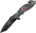 China Made Spider Web Linerlock A/O Black - CN300568BK