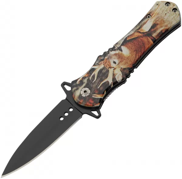 China Made Wildlife Linerlock A-O Deer knives CN300570DE