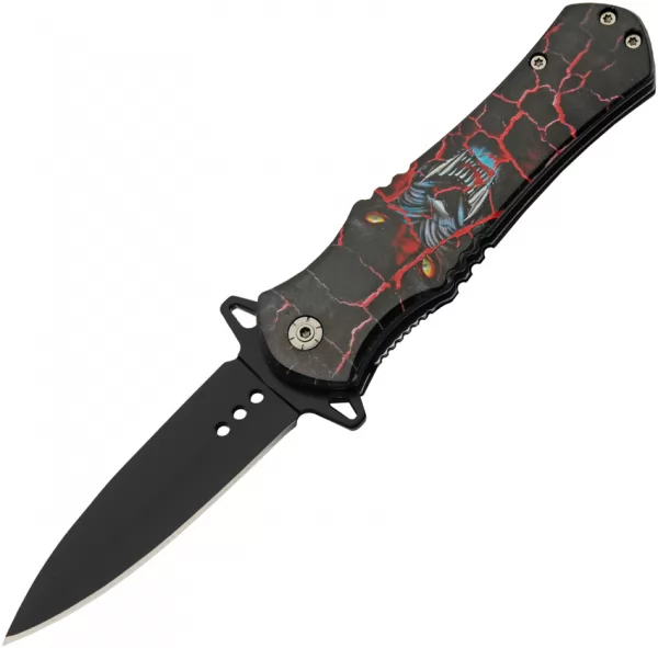 China Made Wildlife Linerlock A-O Wolf knives CN300570RW