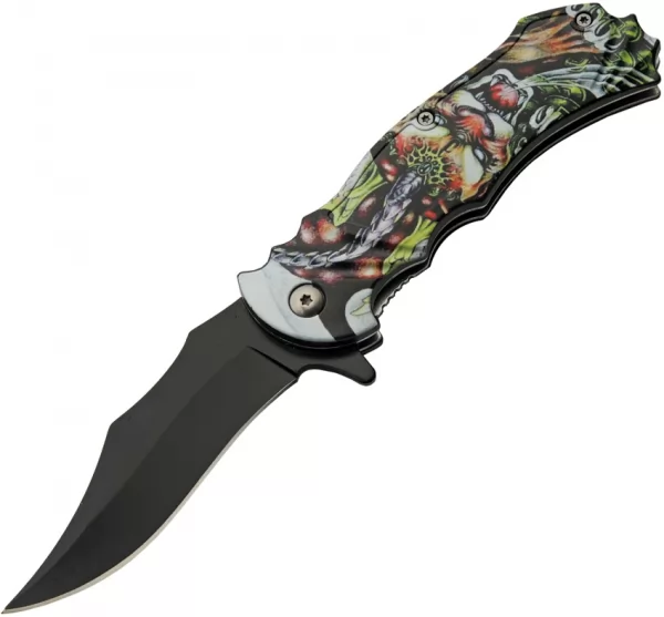 China Made Creepy Cat Linerlock A-O knives CN300572CC