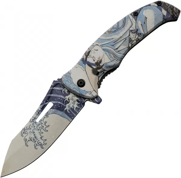 China Made Great Wave Linerlock A-O knives CN300576BL
