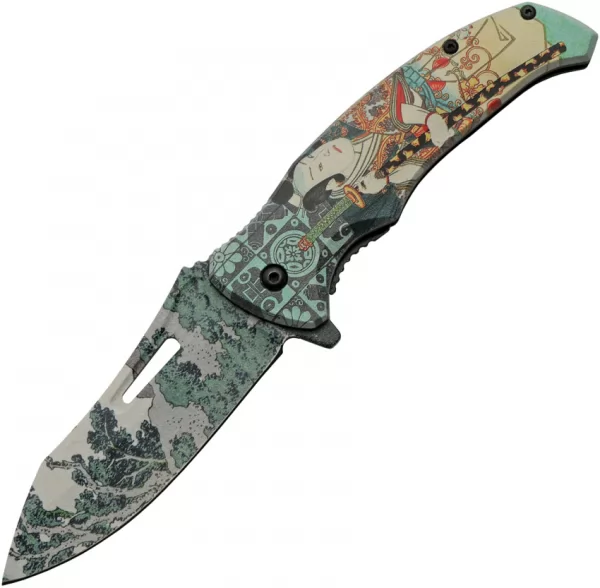 China Made Forest Samurai Linerlock A-O knives CN300576GN