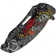 China Made Queen Skull Linerlock A-O knives CN300576QN