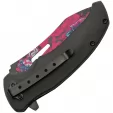 China Made Skull Linerlock A-O Pink knives CN300577PK