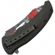 China Made Skull Linerlock A-O Red knives CN300577RD