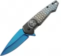 China Made Predator Framelock A/O Blue - CN300578BL