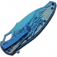 China Made Dragon Linerlock Blue knives CN300580BL