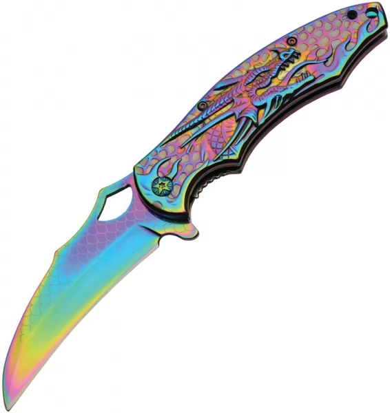 China Made Dragon Linerlock Spectrum knives CN300580RB