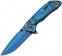 China Made Samurai Framelock Blue - CN300581