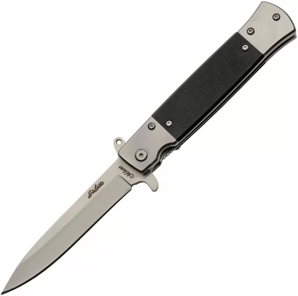 China Made Stiletto Linerlock Black knives CN300584