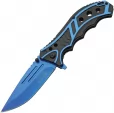 Rite Edge Caution Linerlock A/O Blue - CN300585BL
