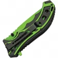 Rite Edge Caution Linerlock A-O Grn knives CN300585GN