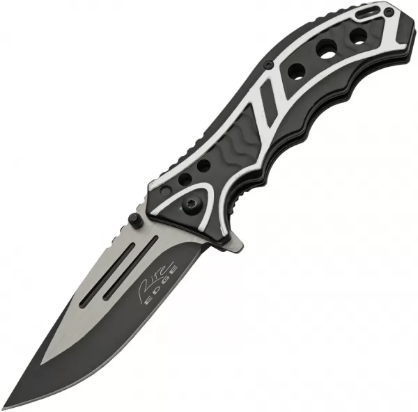 Rite Edge Caution Linerlock A-OSil knives CN300585SL