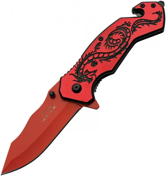 Rite Edge Flying Dragon Linerlock Red knives CN300586RD