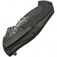 China Made Skull Linerlock Green knives CN300591GN