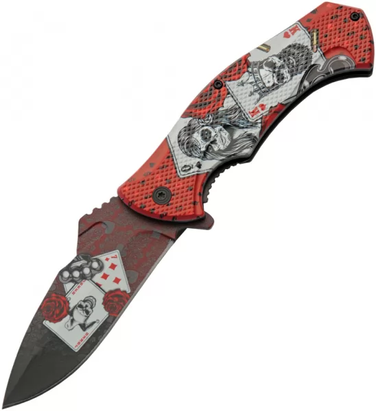 China Made Four Card Linerlock A-O knives CN300592