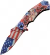 China Made Flag Linerlock A/O LibertyRose - CN300593PR