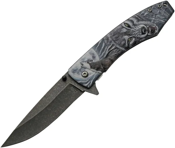 Rite Edge Dark Moon Linerlock A-O Gray knives CN300605BK