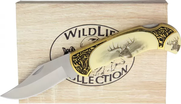 China Made Deer Folder with Gift Box knives CN311411DE